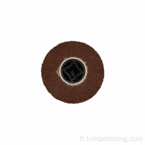 Roue de polissage en nylon marron pour serrure